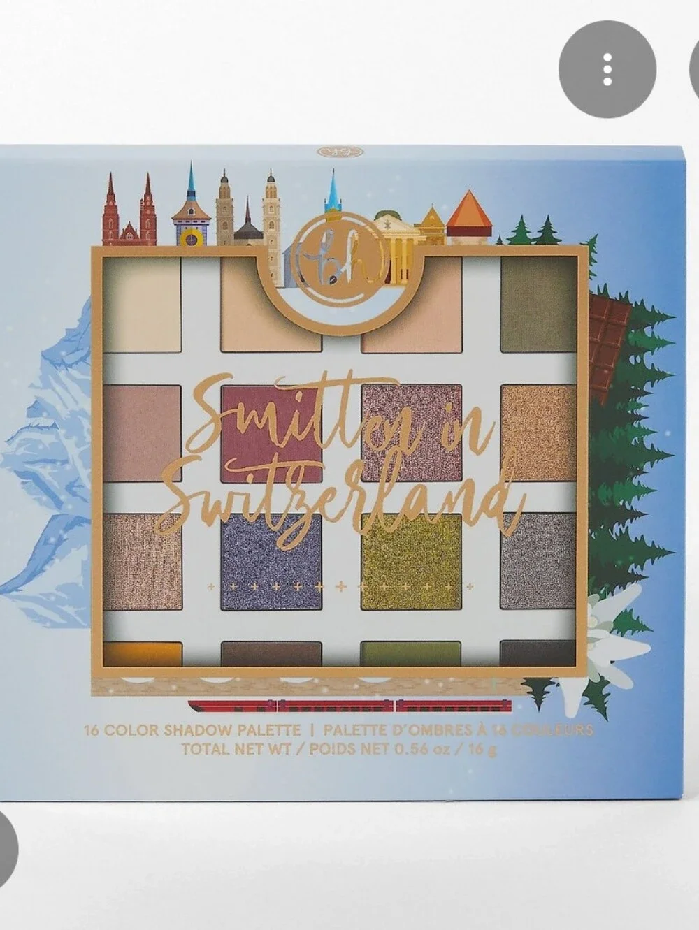 BH Cosmetics Smitten in Switzerland 16-Color Eyeshadow Palette